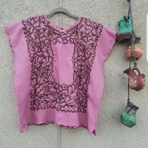 Mexican Embroidered Blouse